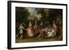 Garden Party (Fete Champetre)-David Vinckboons-Framed Art Print