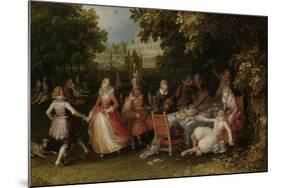 Garden Party (Fete Champetre)-David Vinckboons-Mounted Art Print