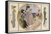 Garden Party Frocks 1911-Rene Lelong-Framed Stretched Canvas