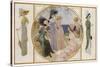 Garden Party Frocks 1911-Rene Lelong-Stretched Canvas