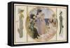 Garden Party Frocks 1911-Rene Lelong-Framed Stretched Canvas