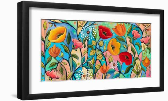 Garden Party V-Peggy Davis-Framed Art Print