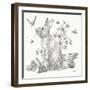 Garden Patch II Sketch-Leslie Trimbach-Framed Art Print