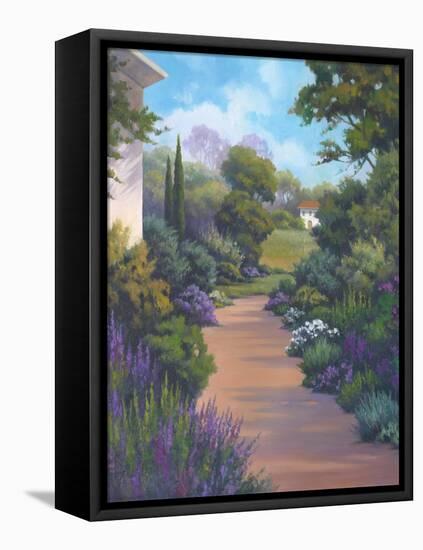 Garden Path I-Vivien Rhyan-Framed Stretched Canvas
