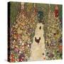 Garden Path with Chickens, 1916, Burned at Schloss Immendorf in 1945-Gustav Klimt-Stretched Canvas