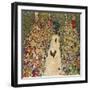 Garden Path with Chickens, 1916, Burned at Schloss Immendorf in 1945-Gustav Klimt-Framed Premium Giclee Print