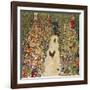 Garden Path with Chickens, 1916, Burned at Schloss Immendorf in 1945-Gustav Klimt-Framed Premium Giclee Print