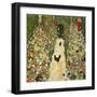 Garden Path with Chickens-Gustav Klimt-Framed Giclee Print