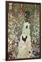 Garden Path with Chickens-Gustav Klimt-Framed Art Print