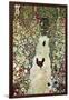 Garden Path with Chickens-Gustav Klimt-Framed Art Print