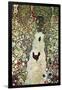 Garden Path with Chickens-Gustav Klimt-Framed Art Print