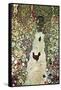 Garden Path with Chickens-Gustav Klimt-Framed Stretched Canvas