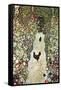 Garden Path with Chickens-Gustav Klimt-Framed Stretched Canvas