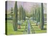 Garden Path-Allayn Stevens-Stretched Canvas