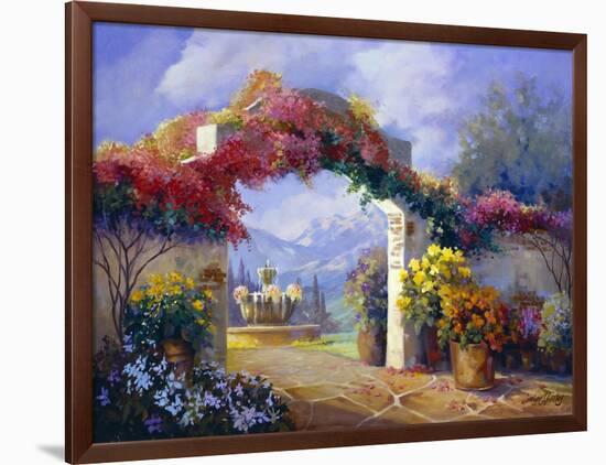 Garden Peace-Carolyne Hawley-Framed Art Print