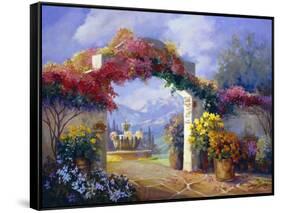 Garden Peace-Carolyne Hawley-Framed Stretched Canvas