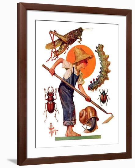 "Garden Pests,"June 4, 1932-Joseph Christian Leyendecker-Framed Giclee Print