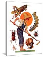 "Garden Pests,"June 4, 1932-Joseph Christian Leyendecker-Stretched Canvas