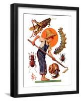 "Garden Pests,"June 4, 1932-Joseph Christian Leyendecker-Framed Giclee Print