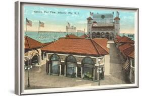 Garden Pier, Atlantic City, New Jersey-null-Framed Art Print