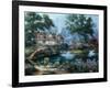 Garden Pond-Nenad Mirkovich-Framed Art Print