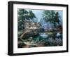 Garden Pond-Nenad Mirkovich-Framed Premium Giclee Print