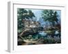Garden Pond-Nenad Mirkovich-Framed Premium Giclee Print
