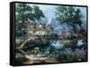 Garden Pond-Nenad Mirkovich-Framed Stretched Canvas