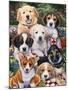 Garden Puppies-Jenny Newland-Mounted Giclee Print