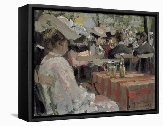 Garden Restaurant, 1906-August Heitmuller-Framed Stretched Canvas