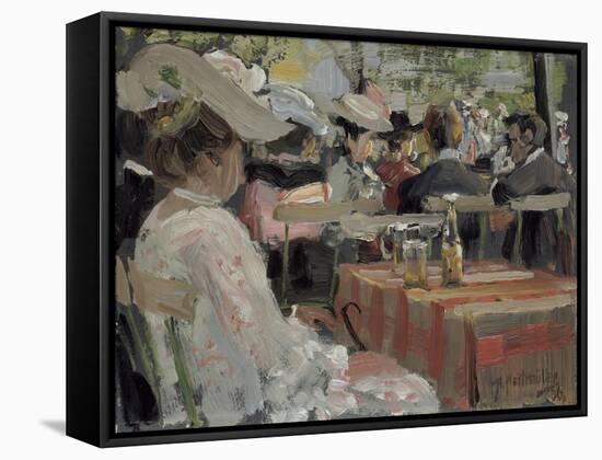 Garden Restaurant, 1906-August Heitmuller-Framed Stretched Canvas