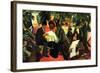 Garden Restaurant-Auguste Macke-Framed Art Print