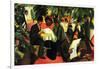 Garden Restaurant-Auguste Macke-Framed Art Print