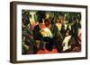 Garden Restaurant-Auguste Macke-Framed Premium Giclee Print