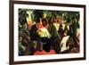 Garden Restaurant-Auguste Macke-Framed Art Print