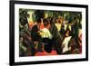 Garden Restaurant-Auguste Macke-Framed Art Print