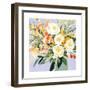 Garden Rose Bouquet I-Victoria Borges-Framed Art Print