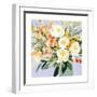 Garden Rose Bouquet I-Victoria Borges-Framed Art Print