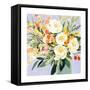 Garden Rose Bouquet I-Victoria Borges-Framed Stretched Canvas