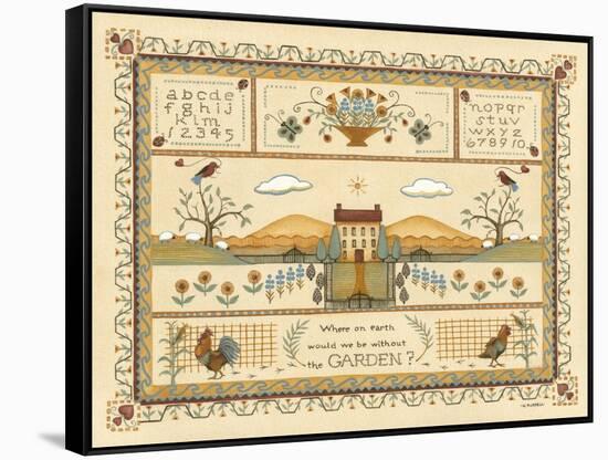 Garden Sampler I-Wendy Russell-Framed Stretched Canvas