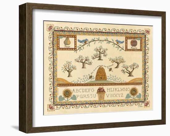 Garden Sampler II-Wendy Russell-Framed Art Print