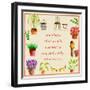 Garden Saying III-Regina Moore-Framed Art Print