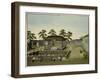 Garden Scene, circa 1820-40-null-Framed Giclee Print