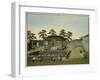 Garden Scene, circa 1820-40-null-Framed Giclee Print