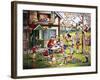 Garden Scene with Children-null-Framed Giclee Print