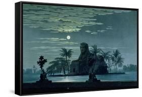 Garden Scene with the Sphinx in Moonlight, Act II Scene 3, Set Design for "The Magic Flute"-Karl Friedrich Schinkel-Framed Stretched Canvas