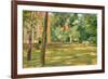 Garden Scene-Max Liebermann-Framed Giclee Print