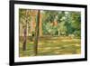 Garden Scene-Max Liebermann-Framed Giclee Print