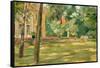 Garden Scene-Max Liebermann-Framed Stretched Canvas