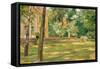 Garden Scene-Max Liebermann-Framed Stretched Canvas